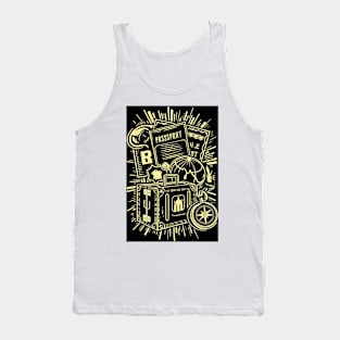 TRAVEL AND TOURISM ICONS Tank Top